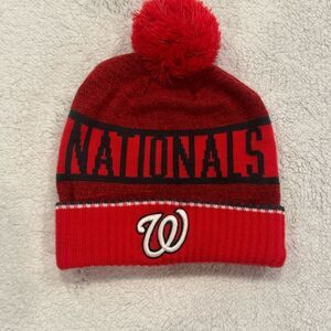 Washington Nationals MLB Knit Beanie Pompom Hat Under Armour Brand